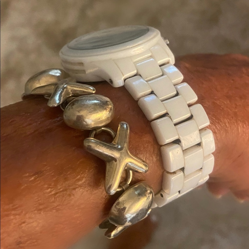 Solid Sterling Silver Xoxo Bracelet - image 1